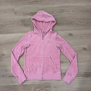 Y2k Vintage Juicy Couture Pink Velour Hoodie
